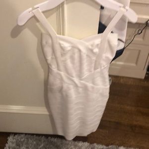 White fake Herve leger dress